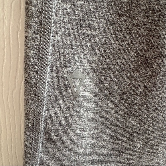 Ivivva By Lululemon Girl's Dedication Pant Gray 8 Teal Waistband Athletic Flare - Picture 6 of 9